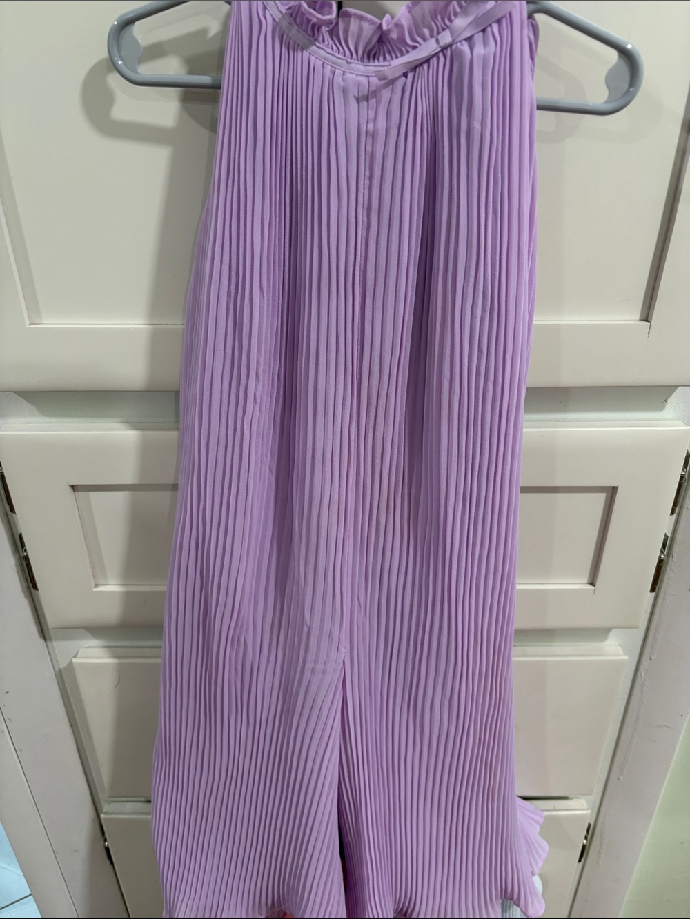 Janie & Jack Pleated Lavender Toddle Jumpsuit